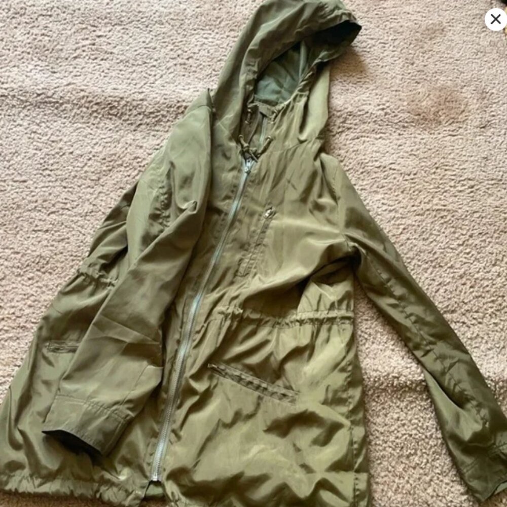 Green parka utility jacket